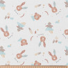 Printed Cotton PICOLO White / Blue